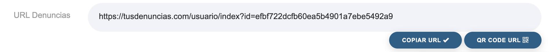 El usuario accede a la direcci�n web que ha insertado en la web de la empresa o mediante la lectura del QR Code